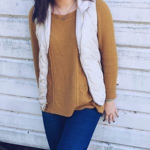 Forever 21 mustard colored sweater